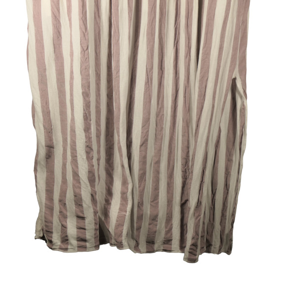 Charlotte Russe Maxi Dress Women 3X Purple Stripe Ruffle Peasant Boho Gauzy - Picture 2 of 6